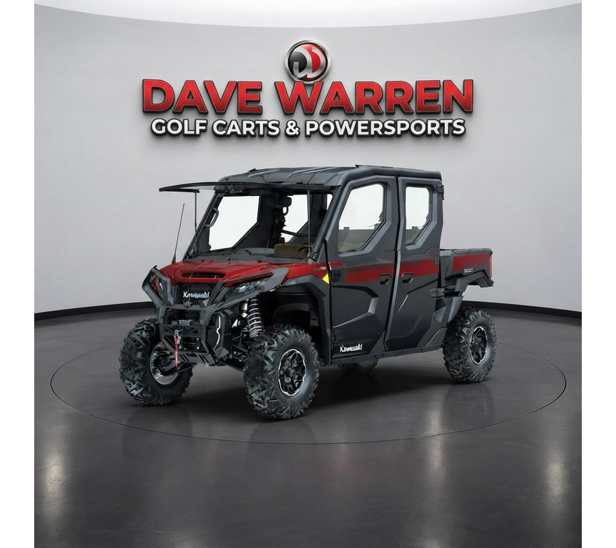 2027 Kawasaki Ridge Crew Platinum Ranch HVAC Metallic Deep Red/Ebony - K10130