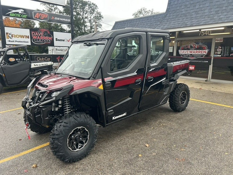 2027 Kawasaki Ridge Crew Platinum Ranch HVAC Metallic Deep Red/Ebony - K10130