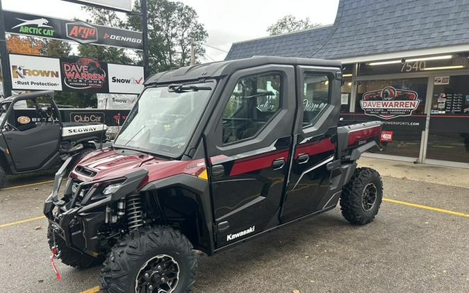 2027 Kawasaki Ridge Crew Platinum Ranch HVAC Metallic Deep Red/Ebony - K10130