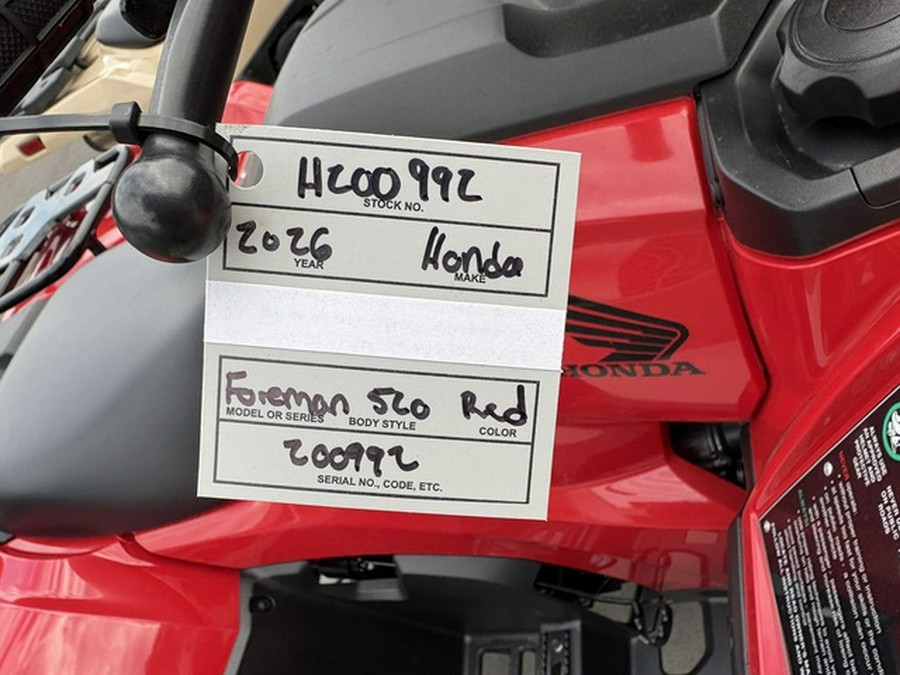 2026 Honda FourTrax Foreman 4x4