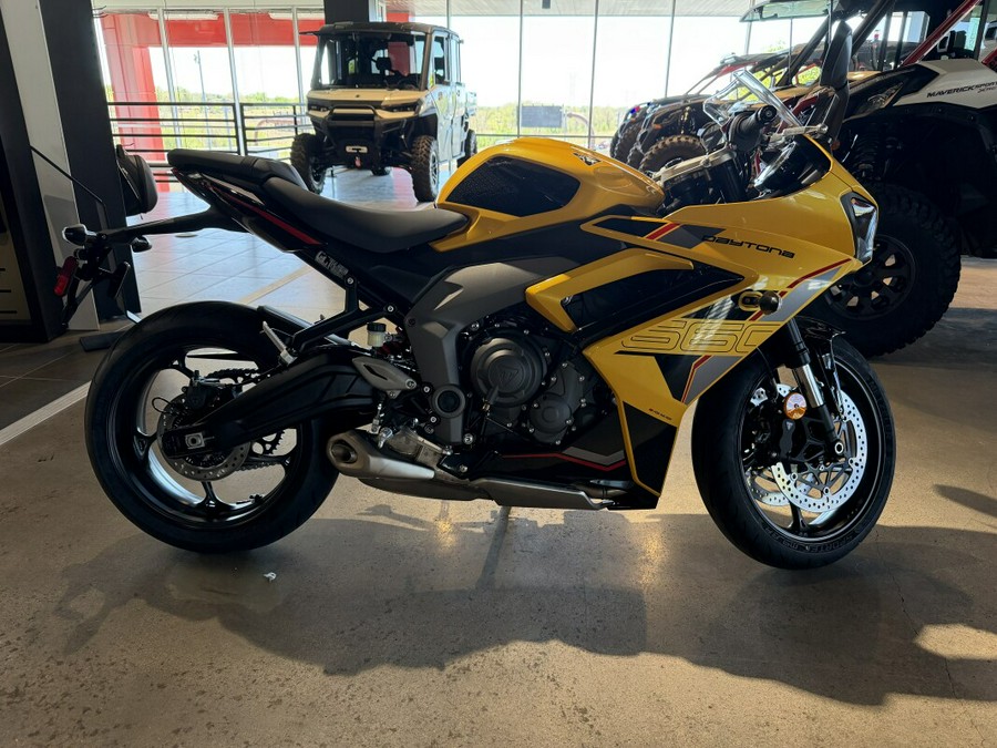 2026 Triumph Daytona 660 Cosmic Yellow
