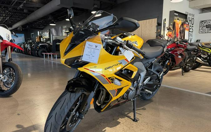 2026 Triumph Daytona 660 Cosmic Yellow