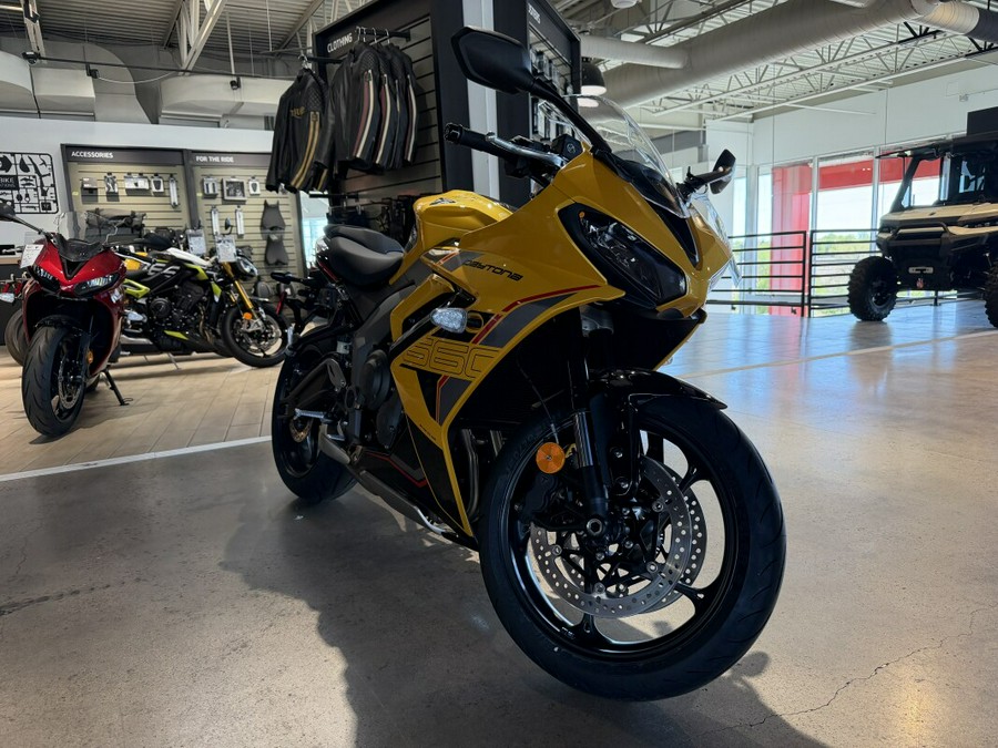 2026 Triumph Daytona 660 Cosmic Yellow