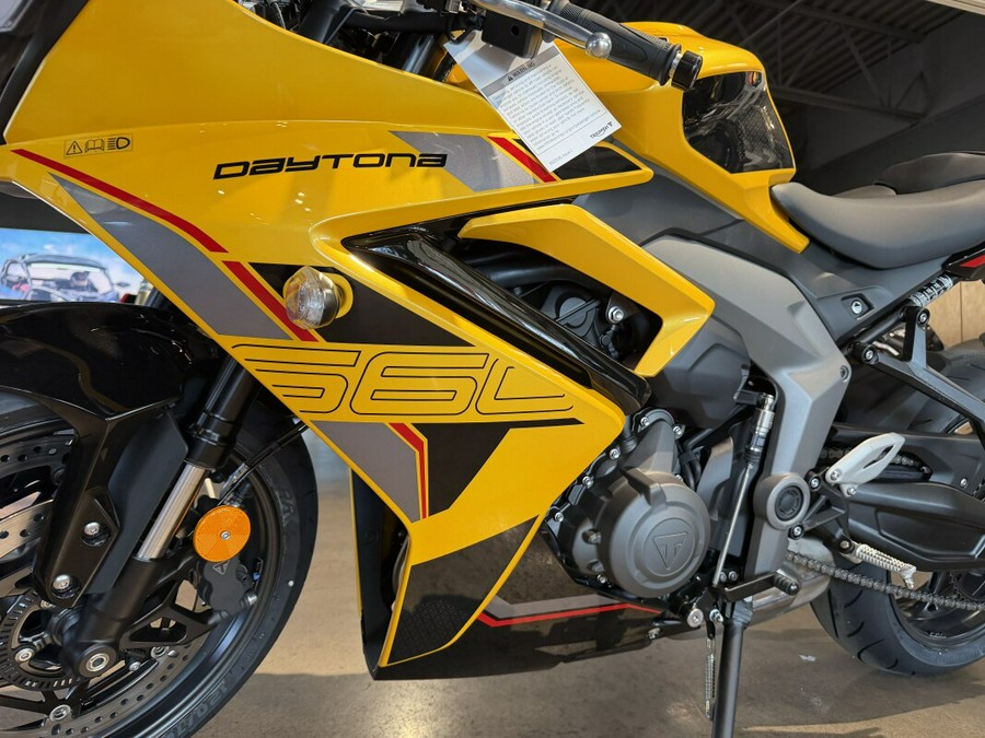 2026 Triumph Daytona 660 Cosmic Yellow