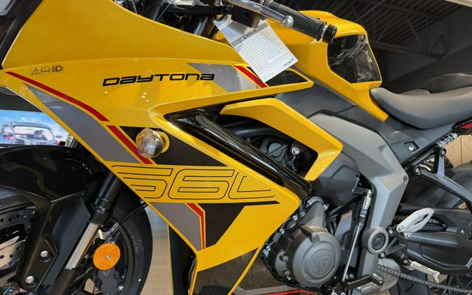 2026 Triumph Daytona 660 Cosmic Yellow