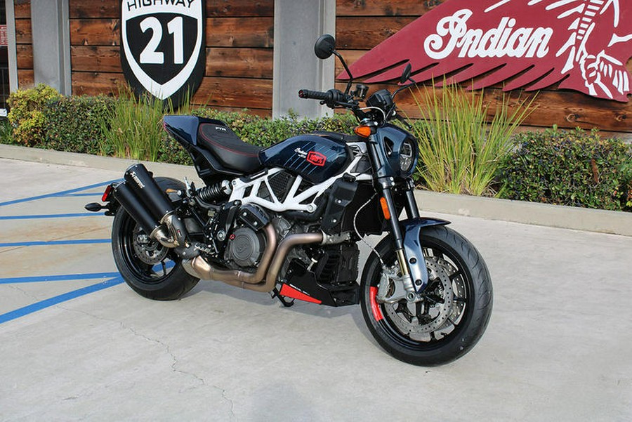 2024 Indian Motorcycle® FTR x 100% R Carbon Blue Candy Carbon