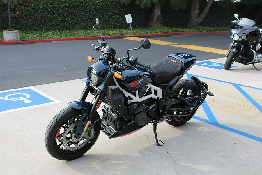 2024 Indian Motorcycle® FTR x 100% R Carbon Blue Candy Carbon