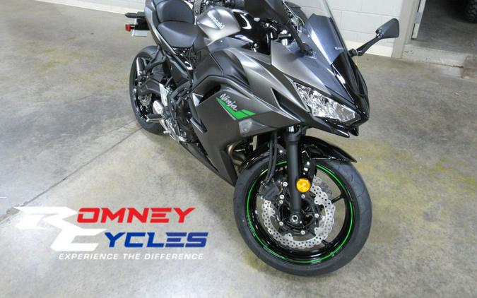 2024 Kawasaki Ninja® 650 Metallic Matte Graphenesteel Gray/Ebony