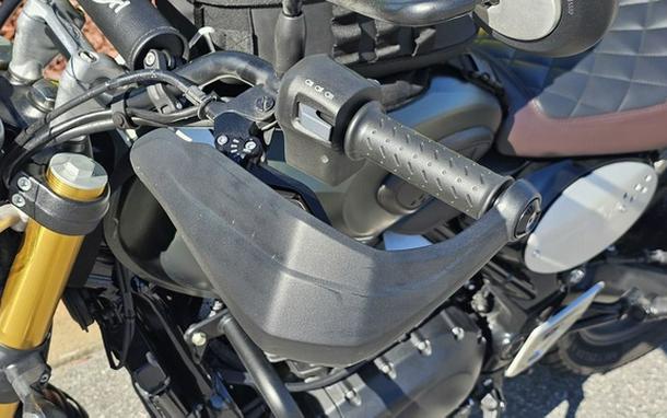 2024 Triumph Scrambler 400 X Matte Khaki Green / Fusion White Phantom Black Silver Ice