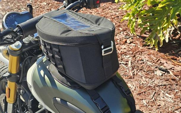 2024 Triumph Scrambler 400 X Matte Khaki Green / Fusion White Phantom Black Silver Ice