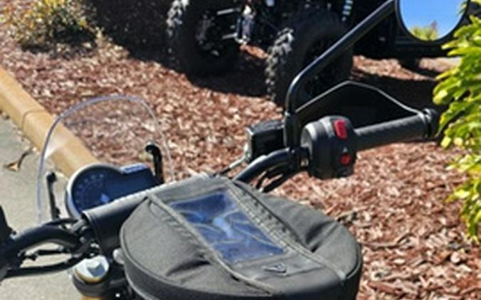 2024 Triumph Scrambler 400 X Matte Khaki Green / Fusion White Phantom Black Silver Ice