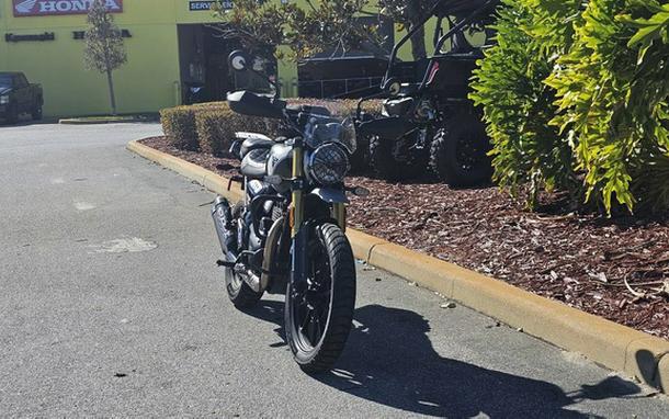 2024 Triumph Scrambler 400 X Matte Khaki Green / Fusion White Phantom Black Silver Ice