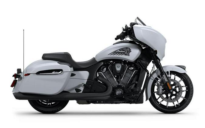 2025 Indian Motorcycle® Chieftain® PowerPlus Dark Horse® 112 w/PowerBand Ghost White Metallic Smoke