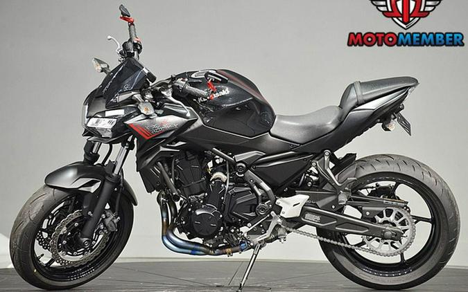 2020 Kawasaki Z650 Metallic BlackMetallic Flat Spark Black