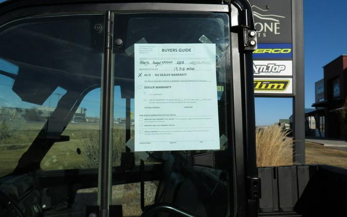 2018 Polaris® Ranger XP® 1000 EPS Matte Titanium Metallic