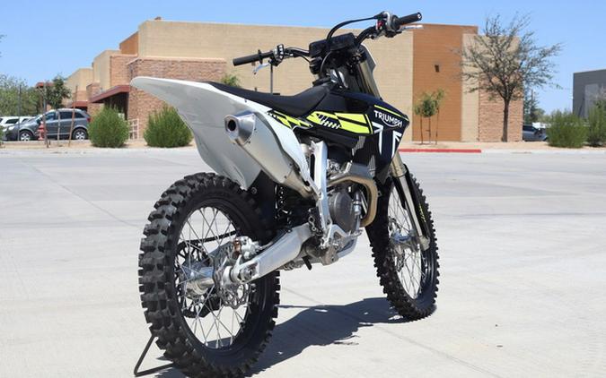 2025 Triumph TF 250-X Jet BlackPure White