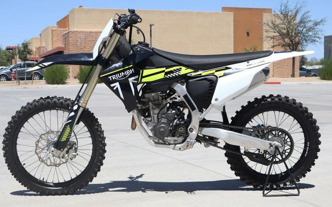 2025 Triumph TF 250-X Jet BlackPure White