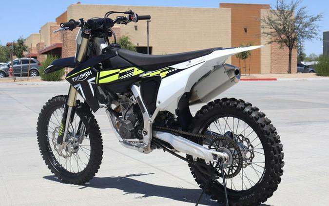 2025 Triumph TF 250-X Jet BlackPure White