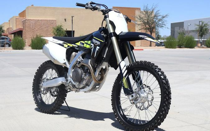 2025 Triumph TF 250-X Jet BlackPure White