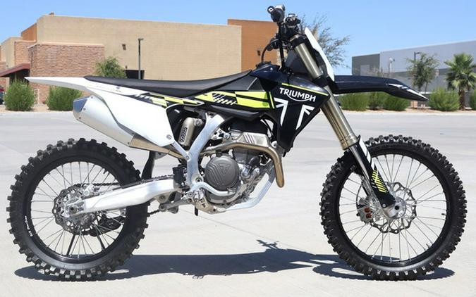 2025 Triumph TF 250-X Jet BlackPure White
