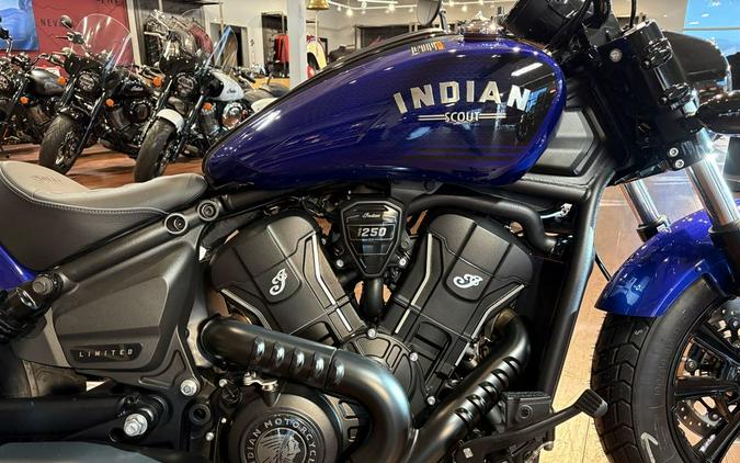 2025 Indian Motorcycle® Scout® Bobber Limited +Tech Spirit Blue Metallic