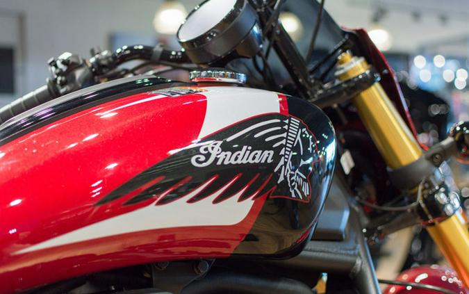 2025 Indian 101 Scout Sunset Red Metallic With Graphics