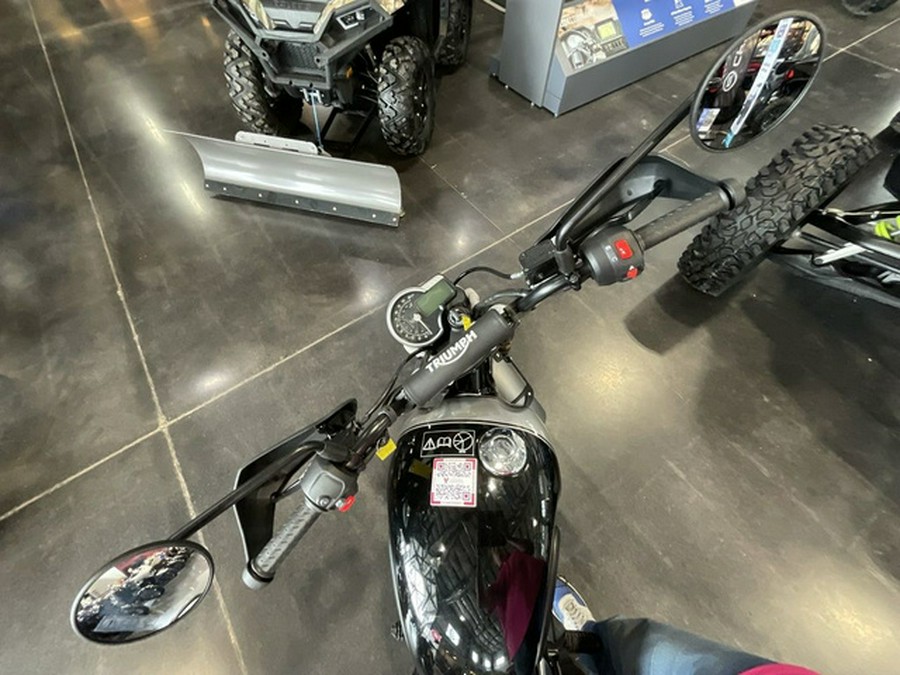 2025 Triumph Scrambler 400 X Phantom Black / Silver Ice