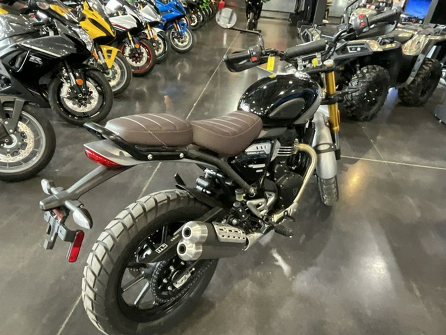 2025 Triumph Scrambler 400 X Phantom Black / Silver Ice