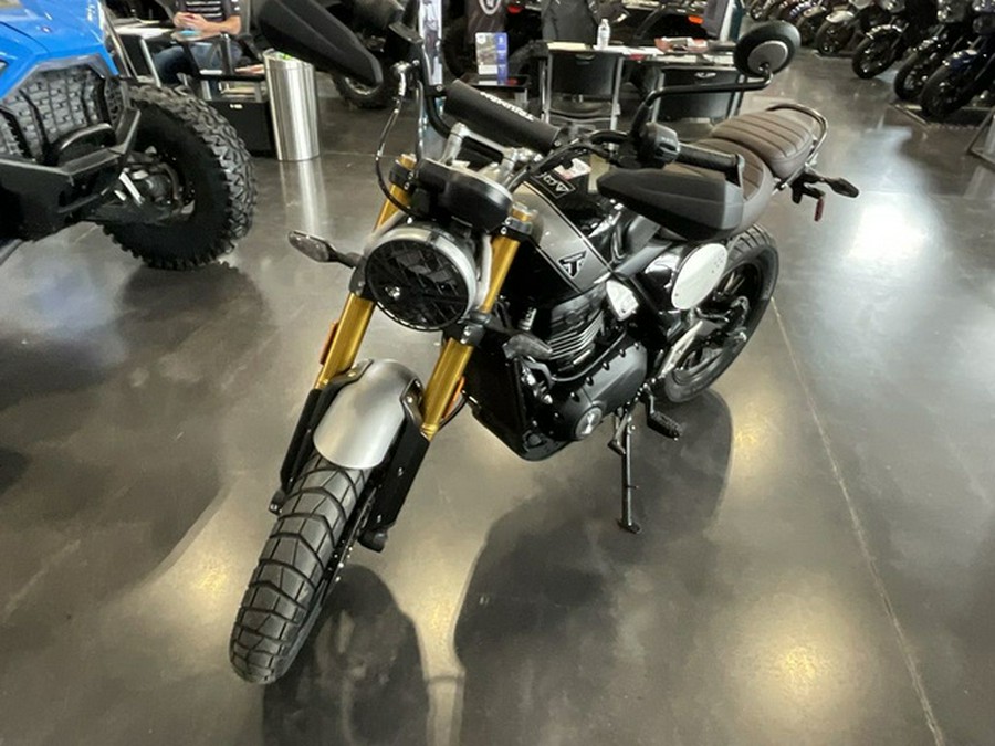 2025 Triumph Scrambler 400 X Phantom Black / Silver Ice