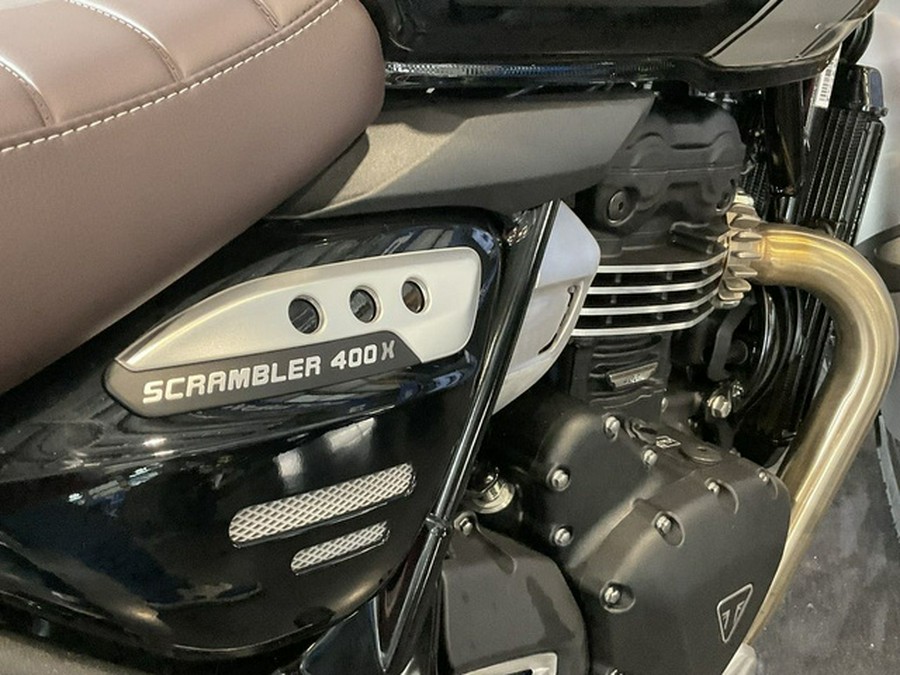 2025 Triumph Scrambler 400 X Phantom Black / Silver Ice