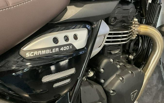 2025 Triumph Scrambler 400 X Phantom Black / Silver Ice