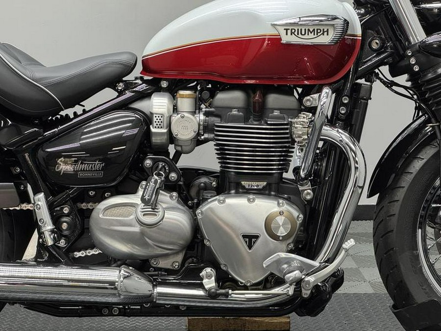 2025 Triumph Bonneville Speedmaster Snowdonia / Cranberry Red