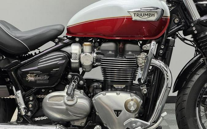 2025 Triumph Bonneville Speedmaster Snowdonia / Cranberry Red