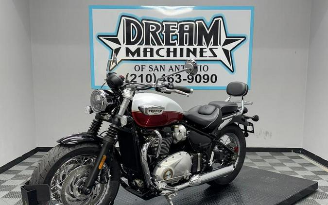 2025 Triumph Bonneville Speedmaster Snowdonia / Cranberry Red