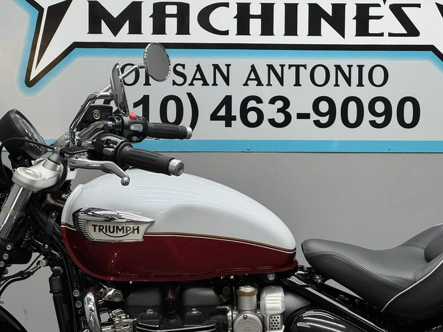 2025 Triumph Bonneville Speedmaster Snowdonia / Cranberry Red