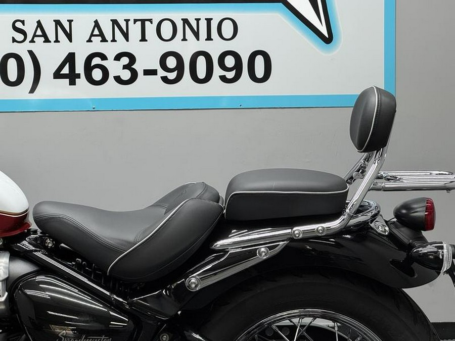 2025 Triumph Bonneville Speedmaster Snowdonia / Cranberry Red