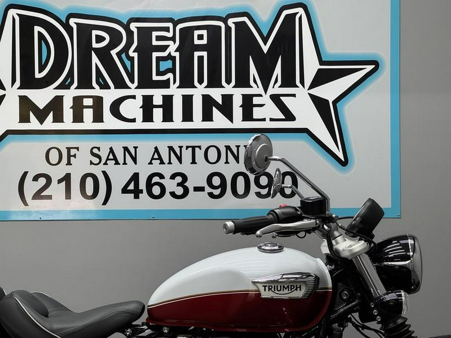 2025 Triumph Bonneville Speedmaster Snowdonia / Cranberry Red