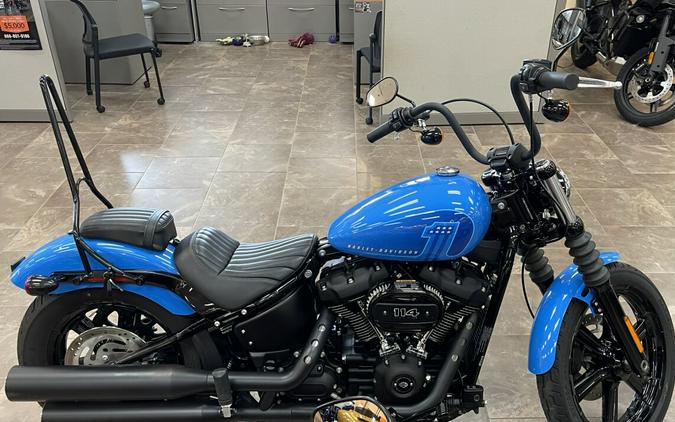 2022 Harley-Davidson Street Bob 114 Fastback Blue