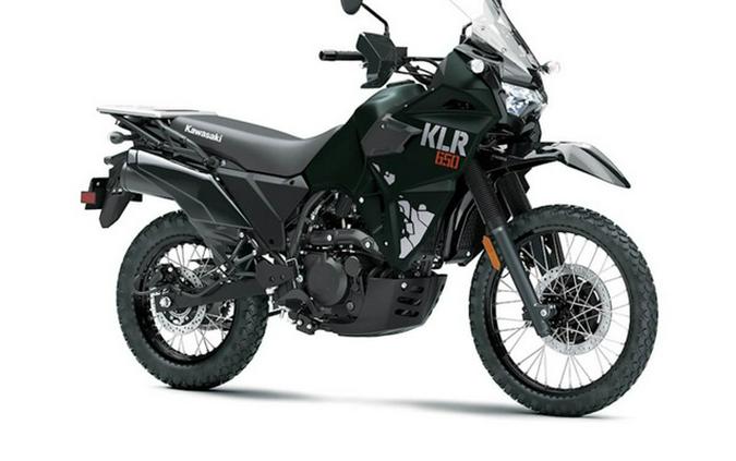 2025 Kawasaki KLR 650 Metallic Matte Old School Green