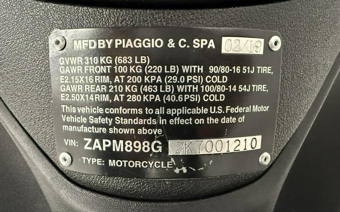 2019 Piaggio Liberty 150