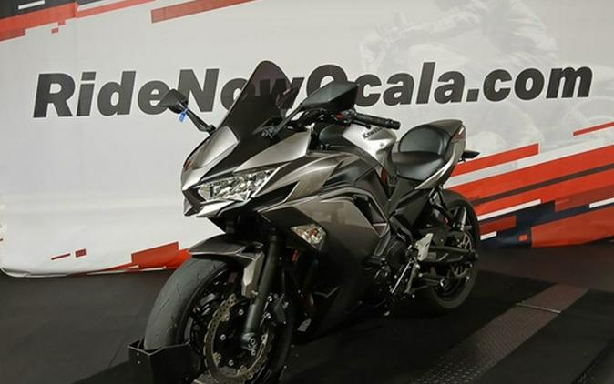 2021 Kawasaki Ninja 650 Metallic Graphite Gray/Metallic Spark Black Metallic Graphite GrayMetallic Spark B