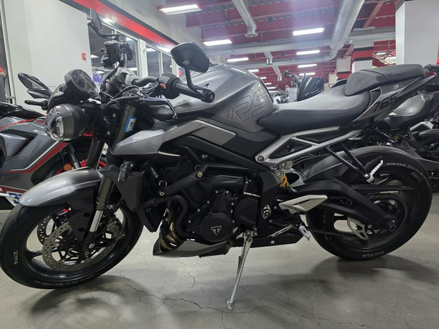 2024 Triumph Street Triple 765 R Silver Ice RS Carnival Red