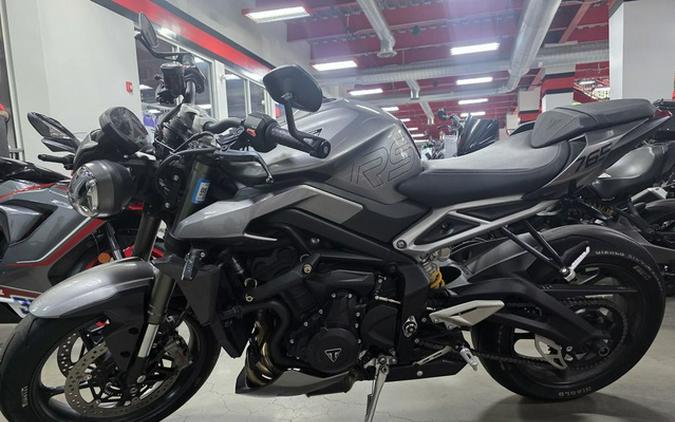 2024 Triumph Street Triple 765 R Silver Ice RS Carnival Red