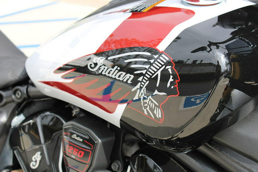 2025 Indian Motorcycle® 101 Scout® Ghost White Metallic with Graphics