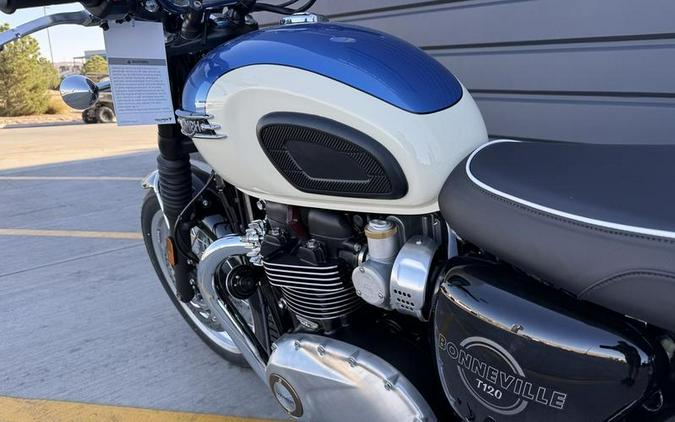 2026 Triumph Bonneville T120 Aegean blue