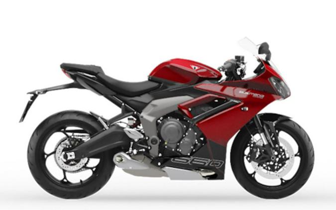 2025 Triumph Daytona 660 Carnival Red/Sapphire Black