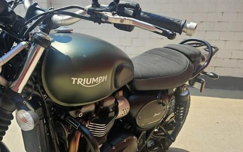 2018 Triumph Street Scrambler Matte Khaki Green