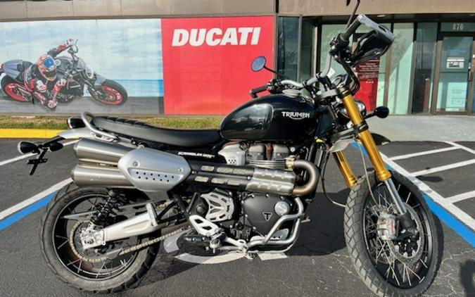 2022 Triumph Scrambler 1200 XE Sapphire Black