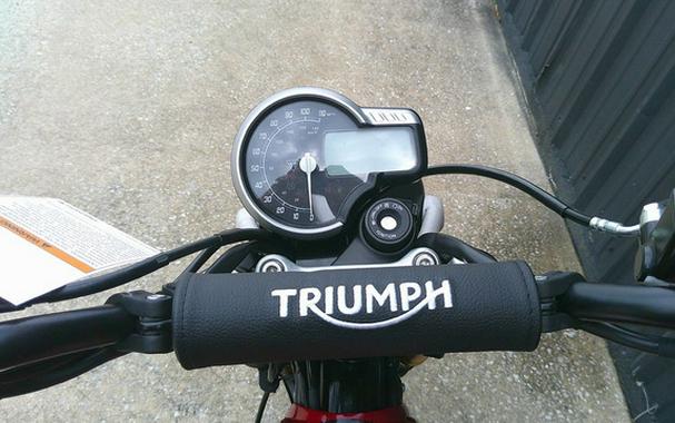 2025 Triumph Scrambler 400 X Carnival Red / Phantom Black