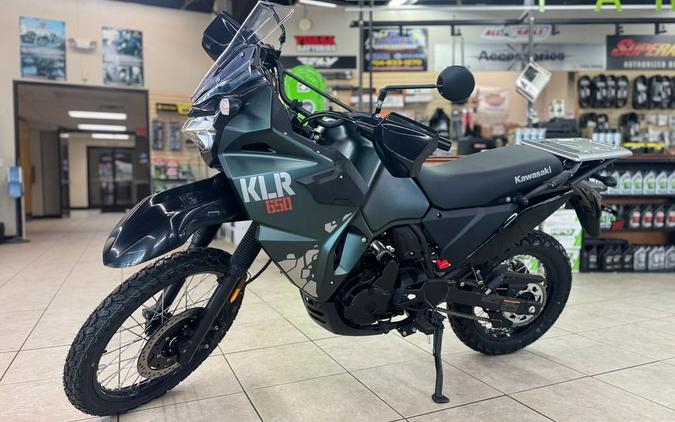2025 Kawasaki KLR®650 Metallic Matte Old School Green